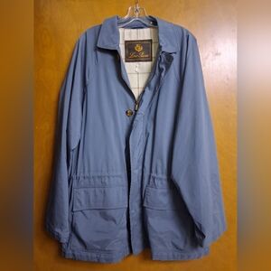 Loro Piana Mens Horsey 1992 Barcelona Olympics Rain Jacket Blue Large